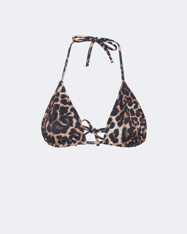 Swimwear Capri Top leoprint spicy brown - Image principale