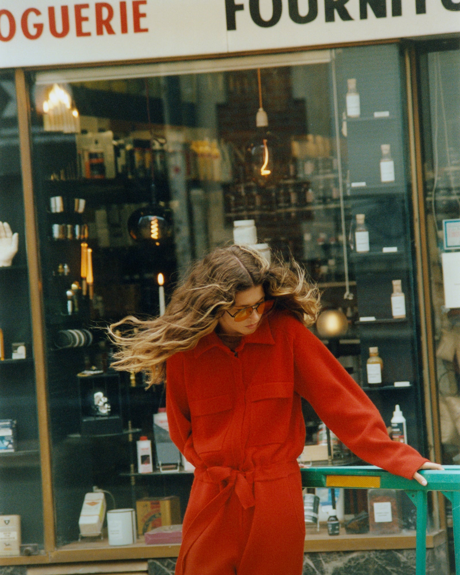 Combinaison rouge cachemire kujten