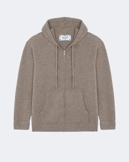 Pull en cachemire beige pour femme et pour homme - Kujten packshot