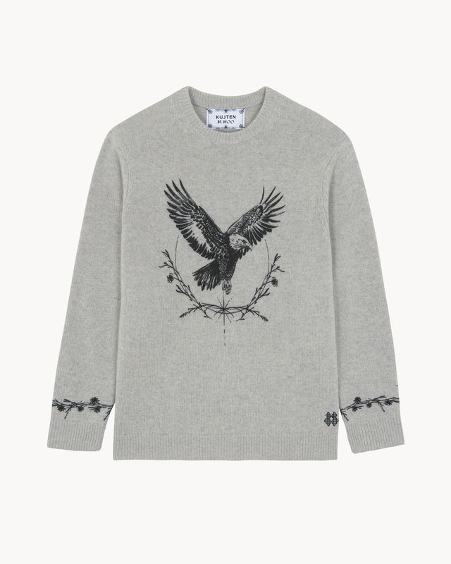 Pull Canyon gris chiné - Image principale