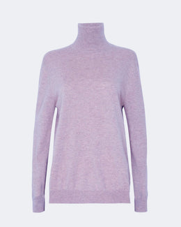 Pull en cachemire violet pour femme - Kujten packshot