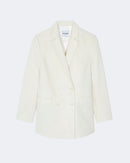Veste en cachemire blanc pour femme - Kujten packshot