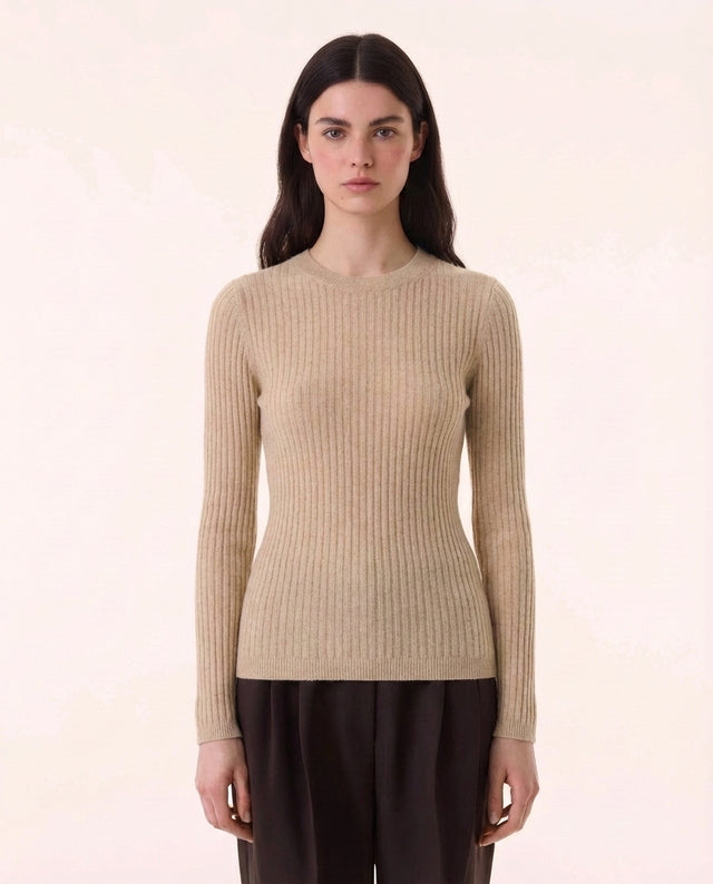 Pull Bibi beige organic - Image principale