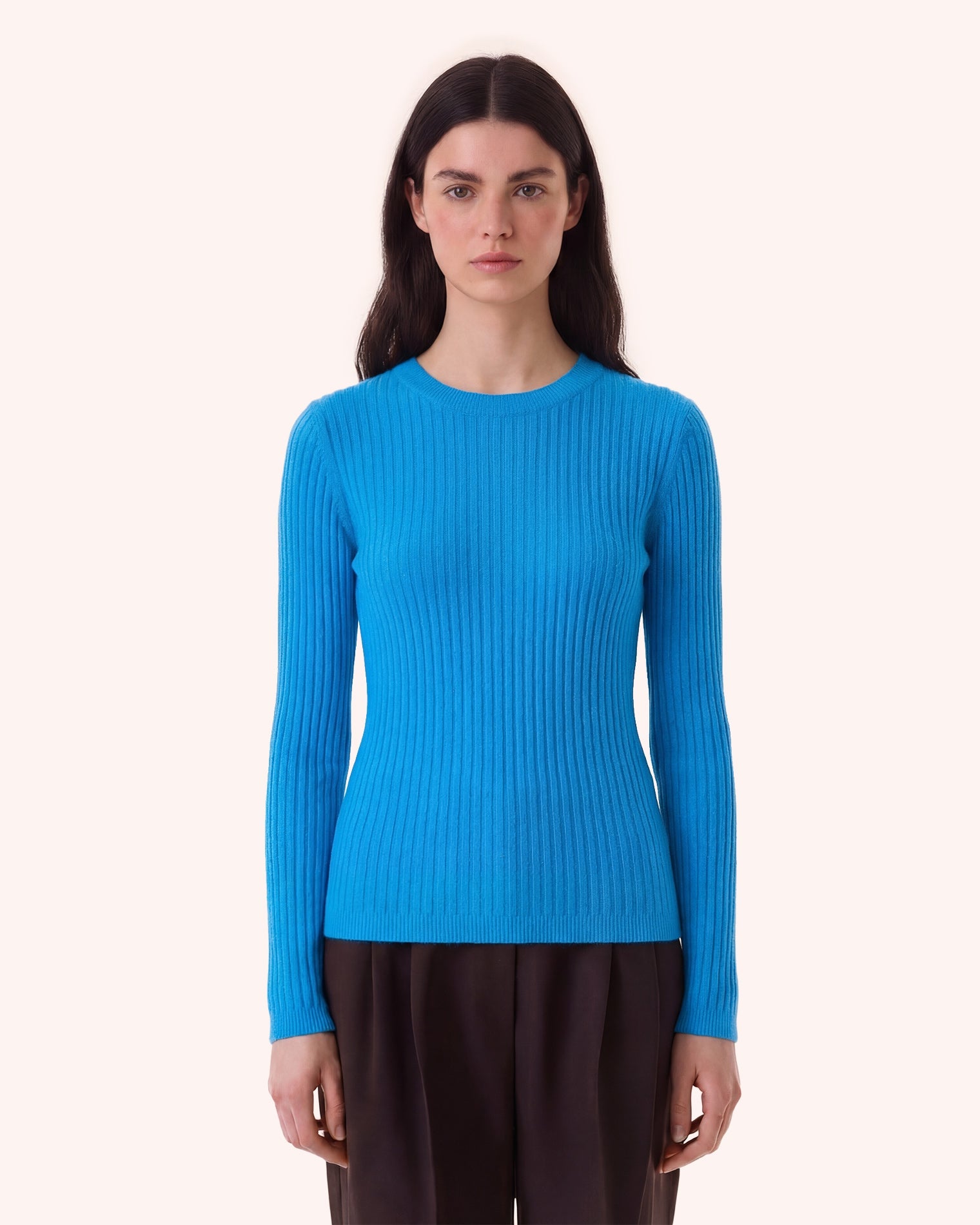 Pull bibi cachemire bleu - Kujten
