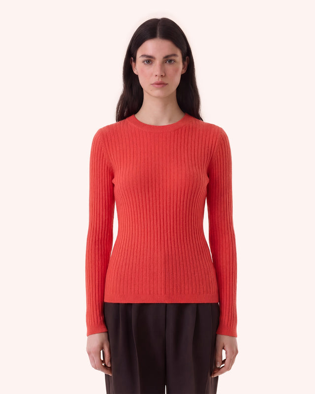 Sweater Bibi pop coral - Image principale