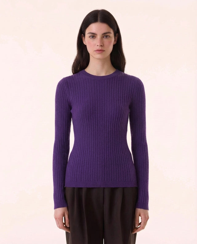Pull Bibi deep purple - Image principale