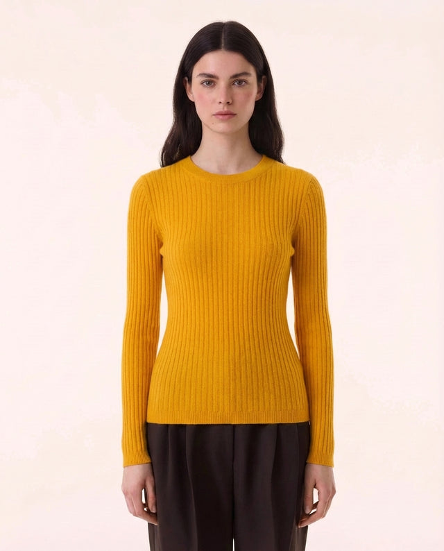 Pull Bibi jaune safran - Image principale