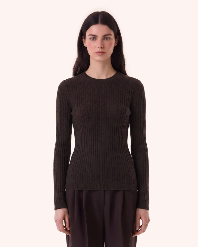 Pull Bibi marron - Image principale