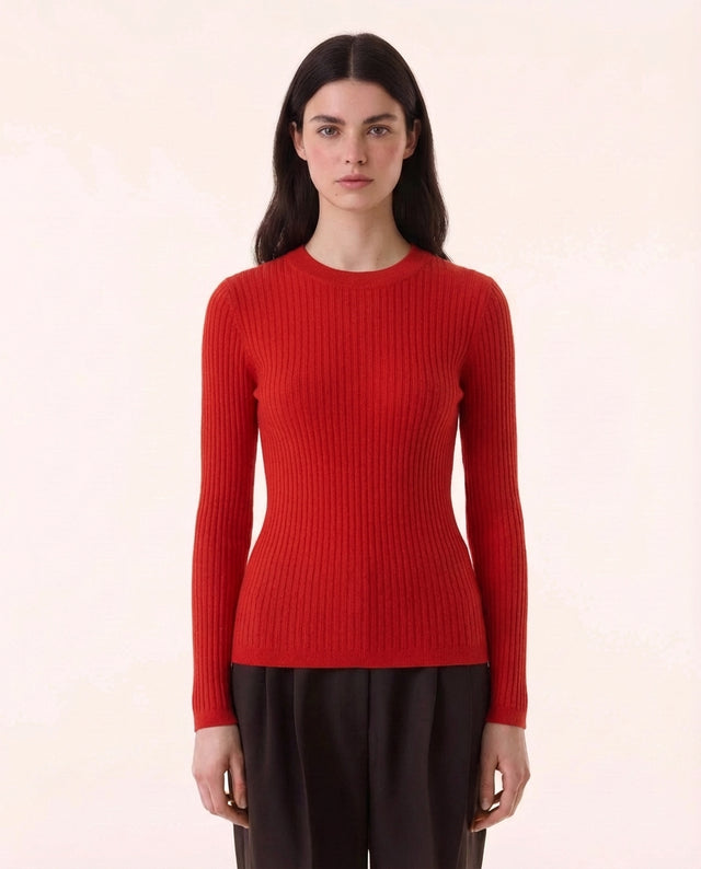 Pull Bibi rouge coquelicot - Image principale